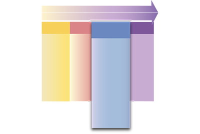 PFCE Framework with emphasis on the blue family outcomes column.