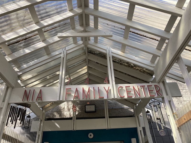 Image of a child care center entrance.