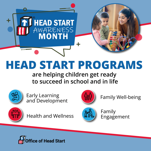 Happy Head Start Awareness Month graphic number two.