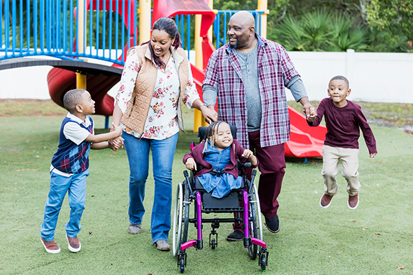 Family at the playground.