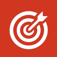 Bulls Eye with arrow Icon