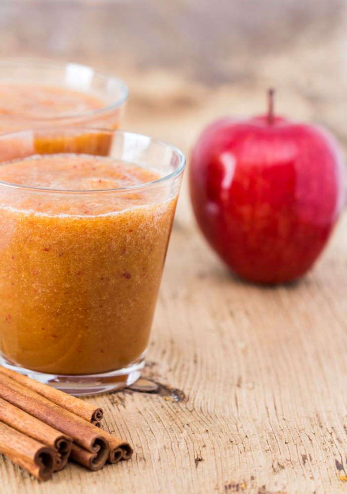 Batidos de jugo de manzana