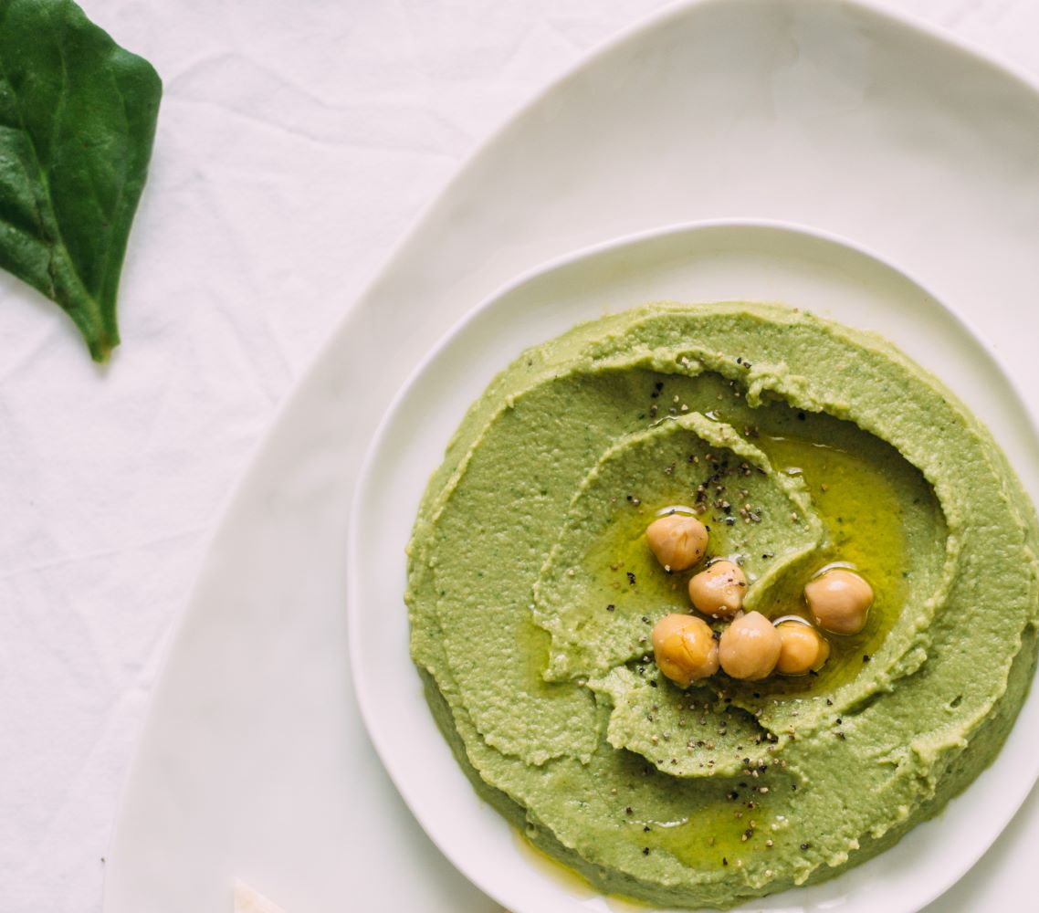 Saint Patrick's Day hummus.