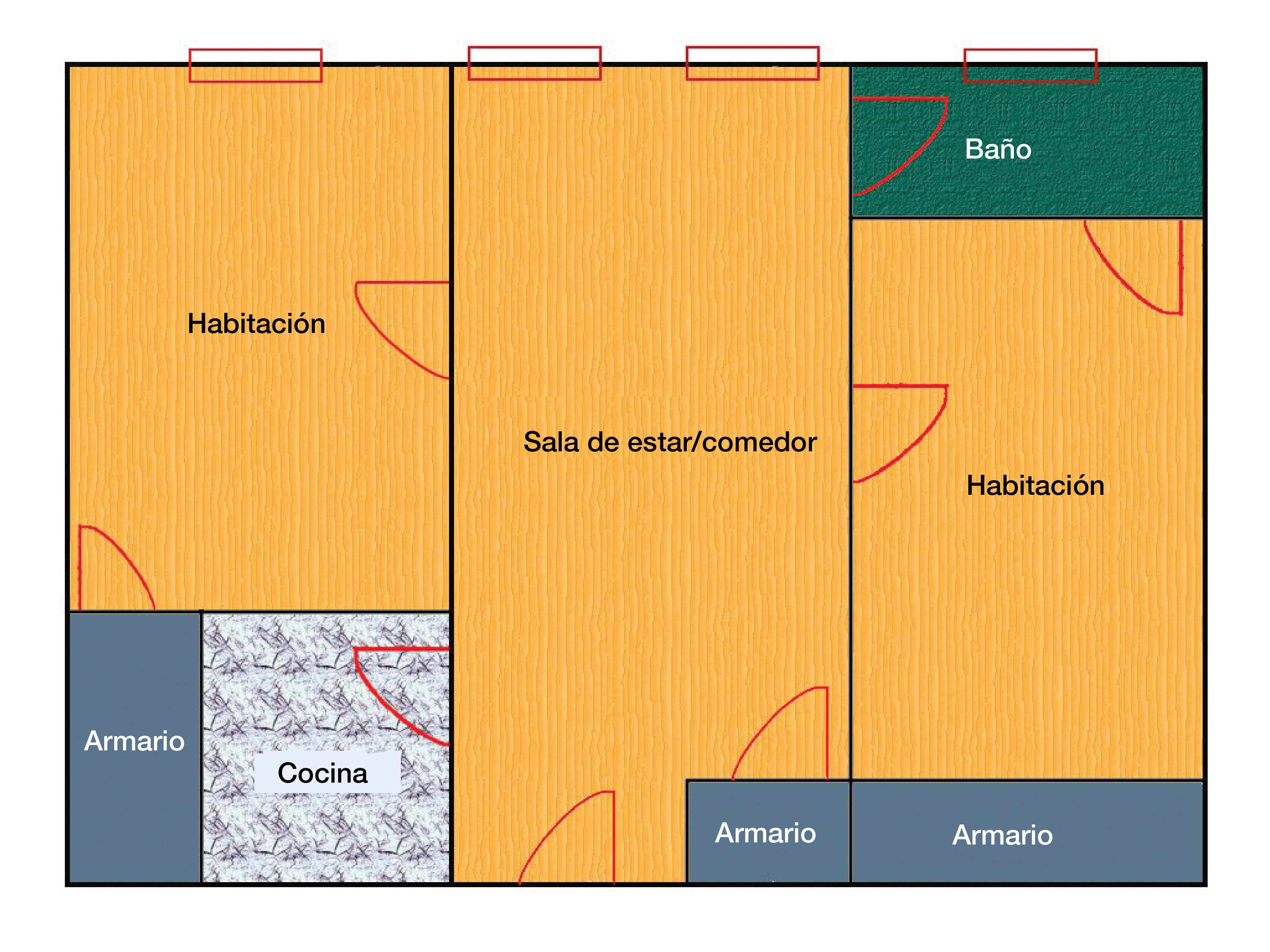 Disposición potencial de la sala 