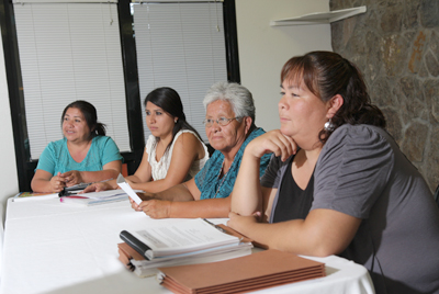 Women sitting in meeting